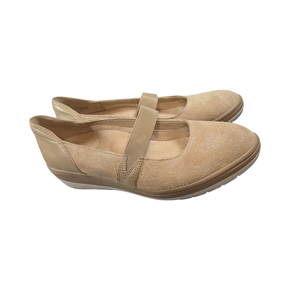 Vionic Women's Beige Suede Loafers - Picture 2 of 7